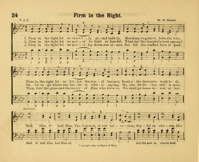 Our Song Book: a collection of songs selected and edited expressly for the Sunday School of the First Baptist Peddie Memorial Church, Newark, N. J. page 23