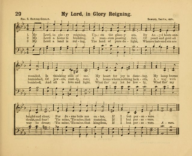 Our Song Book: a collection of songs selected and edited expressly for the Sunday School of the First Baptist Peddie Memorial Church, Newark, N. J. page 28