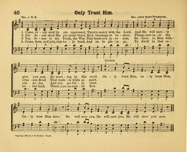 Our Song Book: a collection of songs selected and edited expressly for the Sunday School of the First Baptist Peddie Memorial Church, Newark, N. J. page 39