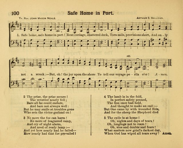 Our Song Book: a collection of songs selected and edited expressly for the Sunday School of the First Baptist Peddie Memorial Church, Newark, N. J. page 99