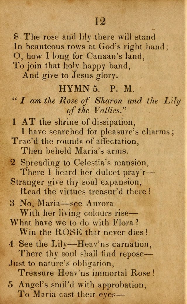 Original and Select Hymns, and Sacred Pindoric Odes., few of which have ever been published (1st. ed.) page 12