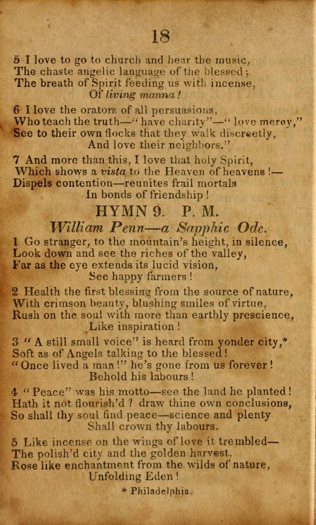 Original and Select Hymns, and Sacred Pindoric Odes., few of which have ever been published (1st. ed.) page 18