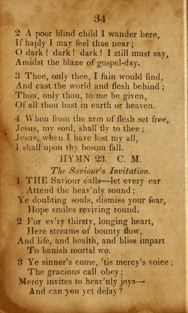Original and Select Hymns, and Sacred Pindoric Odes., few of which have ever been published (1st. ed.) page 34
