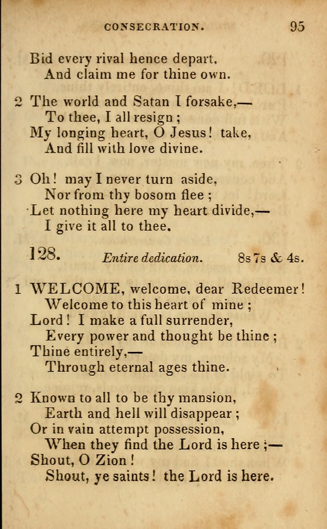 Oberlin social & sabbath school hymn book page 95