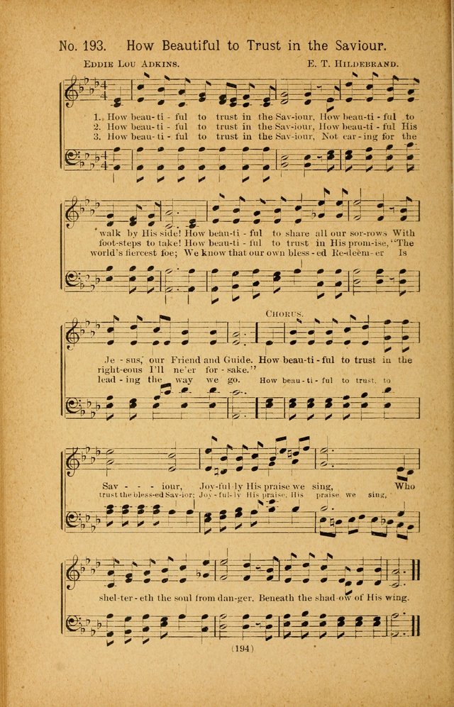 Onward and Upward No. 2: a collection of gospel songs and hymns for Sunday-schools, Endeavor societies, Epworth leagues, devotional meetings, chapel exercises, revivals, etc. page 84