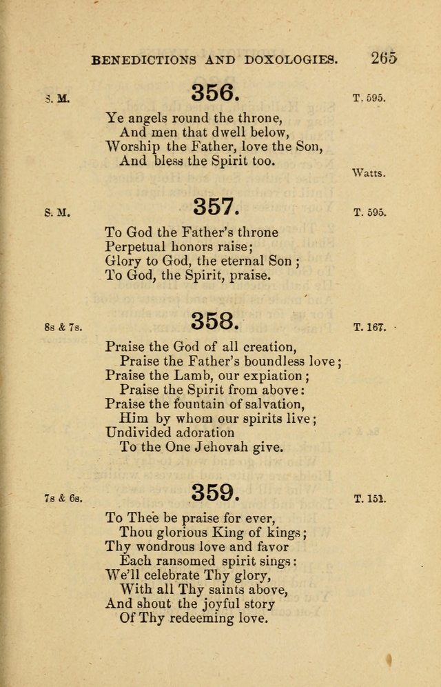 Offices of Worship and Hymns: principally for use in schools. with an appendix of tunes (2nd and rev. ed.) page 265