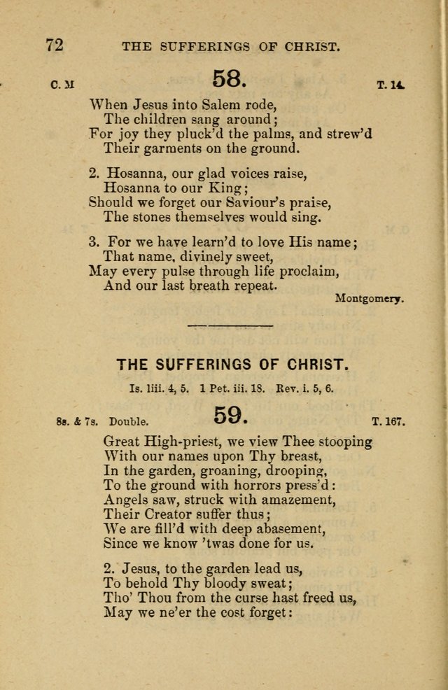 Offices of Worship and Hymns: principally for use in schools. with an appendix of tunes (2nd and rev. ed.) page 72