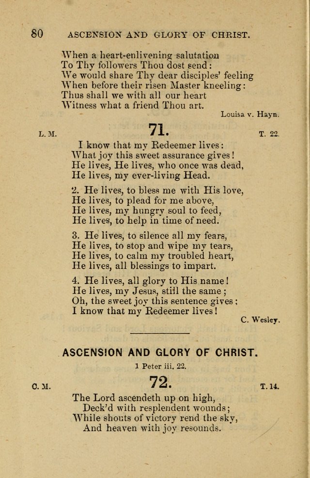 Offices of Worship and Hymns: principally for use in schools. with an appendix of tunes (2nd and rev. ed.) page 80