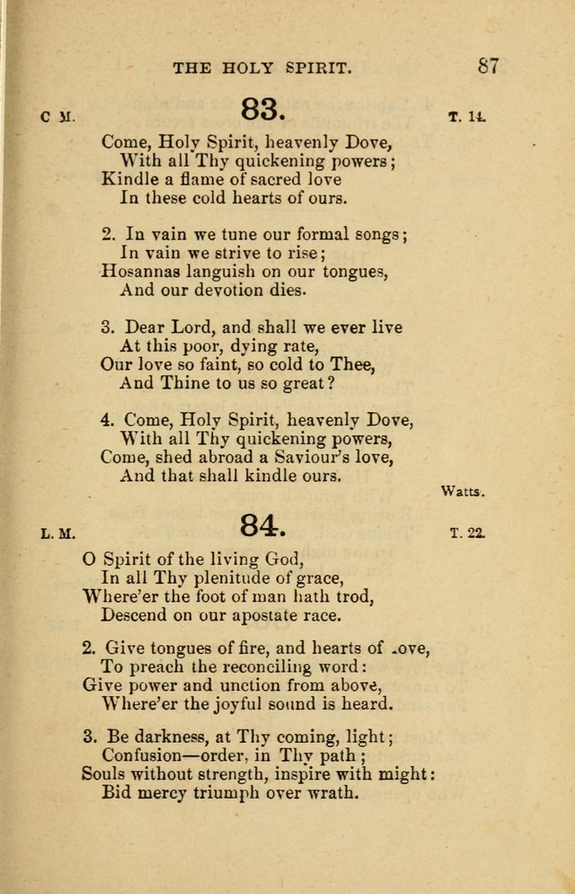 Offices of Worship and Hymns: principally for use in schools. with an appendix of tunes (2nd and rev. ed.) page 87
