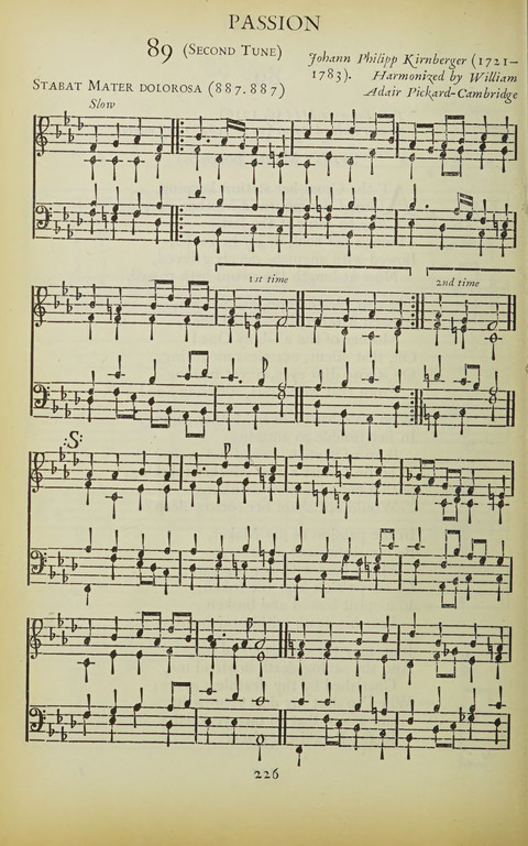 The Oxford Hymn Book page 225