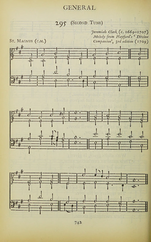 The Oxford Hymn Book page 741