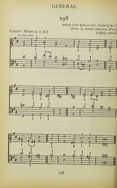 The Oxford Hymn Book page 747