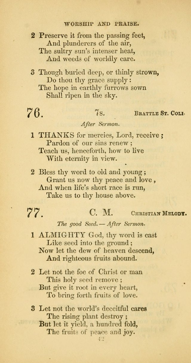 The Psalmody: a collection of hymns for public and social worship page 109