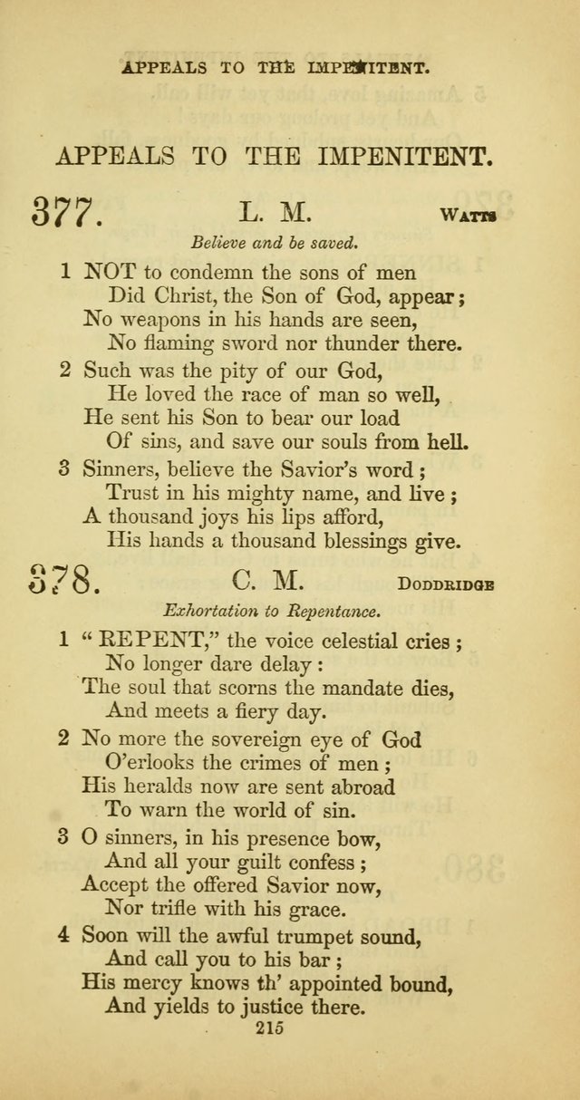 The Psalmody: a collection of hymns for public and social worship page 282