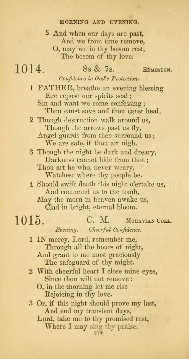 The Psalmody: a collection of hymns for public and social worship page 639