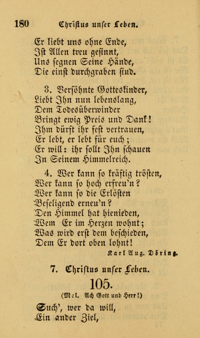 Die Pilgerharfe: eine sammlung evangelischer lieder, für den Gebrauch gläubig getauster Christen und der Gemeinden des Herrn in Nordamerika page 180