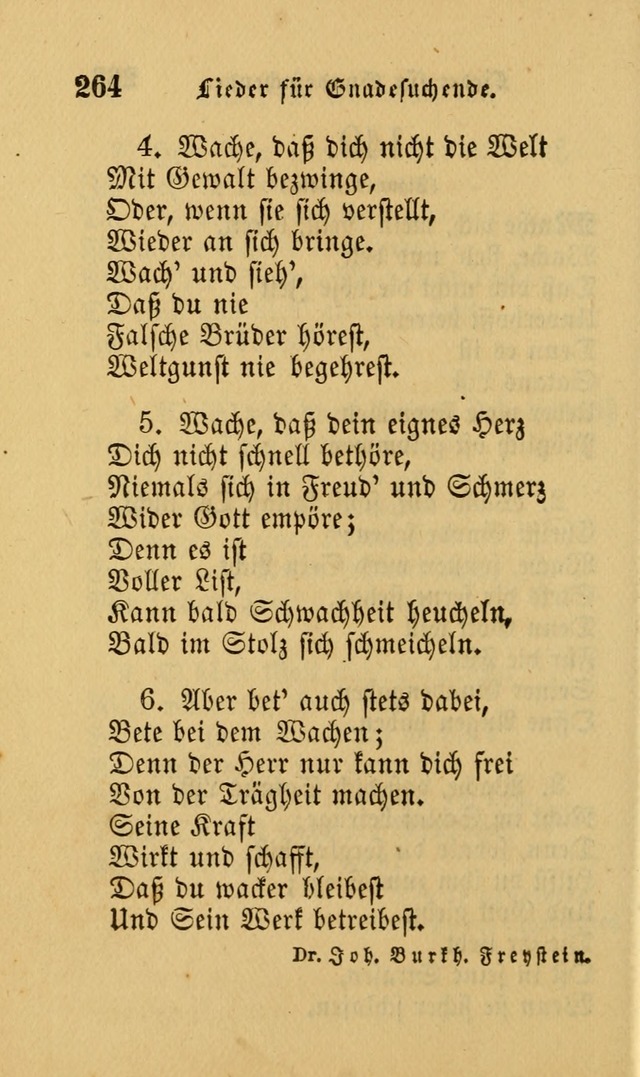 Die Pilgerharfe: eine sammlung evangelischer lieder, für den Gebrauch gläubig getauster Christen und der Gemeinden des Herrn in Nordamerika page 264