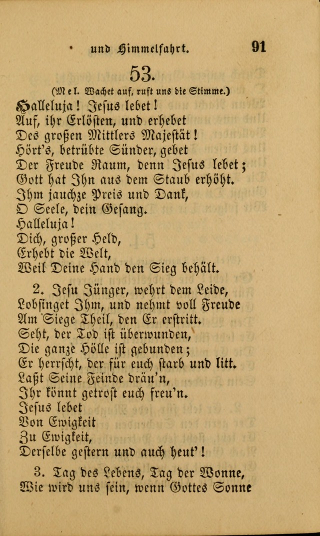 Die Pilgerharfe: eine sammlung evangelischer lieder, für den Gebrauch gläubig getauster Christen und der Gemeinden des Herrn in Nordamerika page 91