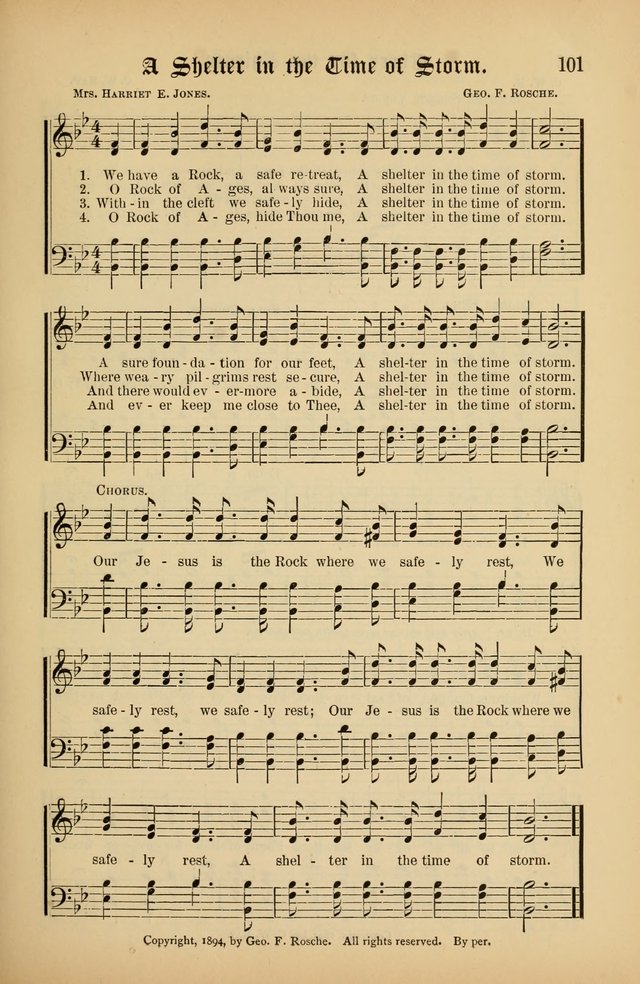 The Peacemaker: a collection of sacred songs and hymns for use in all services of the church, Sunday-school, home circle, and all kinds of evangelistic work page 101