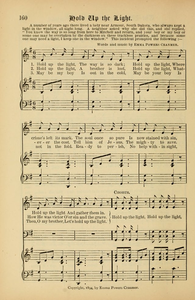 The Peacemaker: a collection of sacred songs and hymns for use in all services of the church, Sunday-school, home circle, and all kinds of evangelistic work page 160