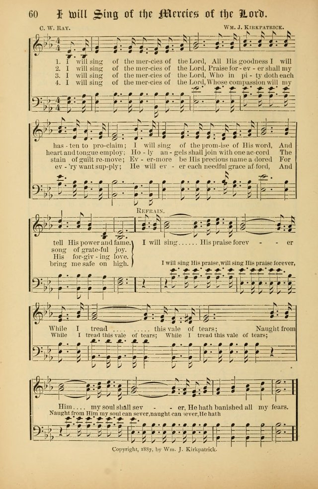 The Peacemaker: a collection of sacred songs and hymns for use in all services of the church, Sunday-school, home circle, and all kinds of evangelistic work page 60
