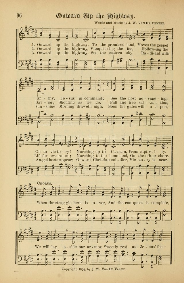 The Peacemaker: a collection of sacred songs and hymns for use in all services of the church, Sunday-school, home circle, and all kinds of evangelistic work page 96