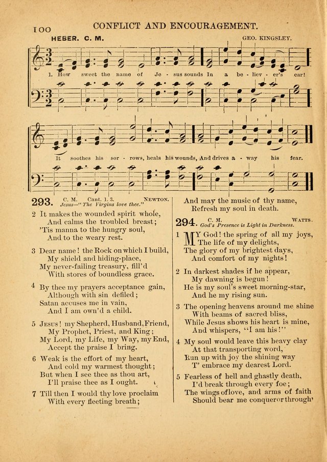 The Primitive Baptist Hymnal: a choice collection of hymns and tunes of early and late composition page 100