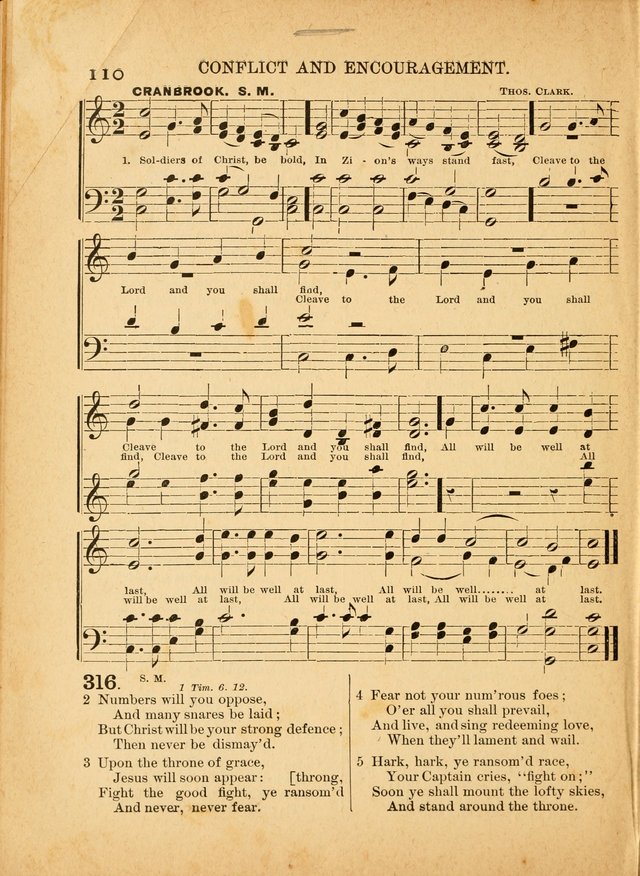 The Primitive Baptist Hymnal: a choice collection of hymns and tunes of early and late composition page 110