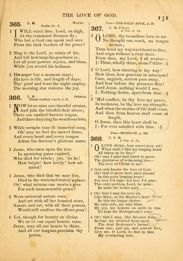 The Primitive Baptist Hymnal: a choice collection of hymns and tunes of early and late composition page 131