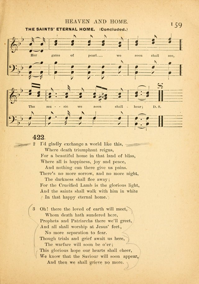 The Primitive Baptist Hymnal: a choice collection of hymns and tunes of early and late composition page 159
