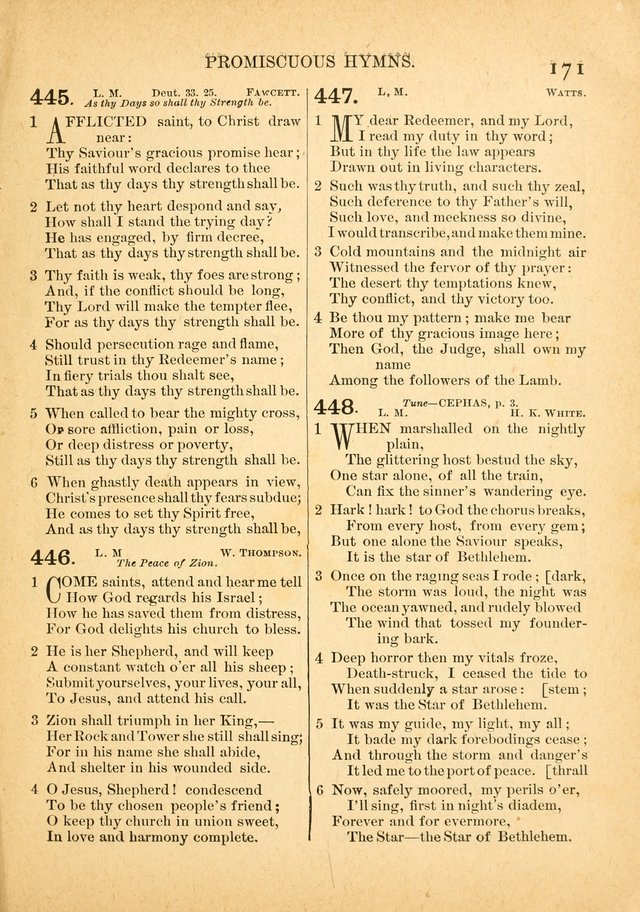 The Primitive Baptist Hymnal: a choice collection of hymns and tunes of early and late composition page 171