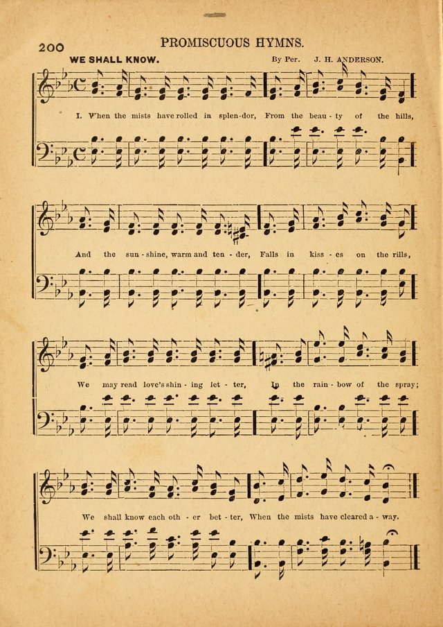 The Primitive Baptist Hymnal: a choice collection of hymns and tunes of early and late composition page 200
