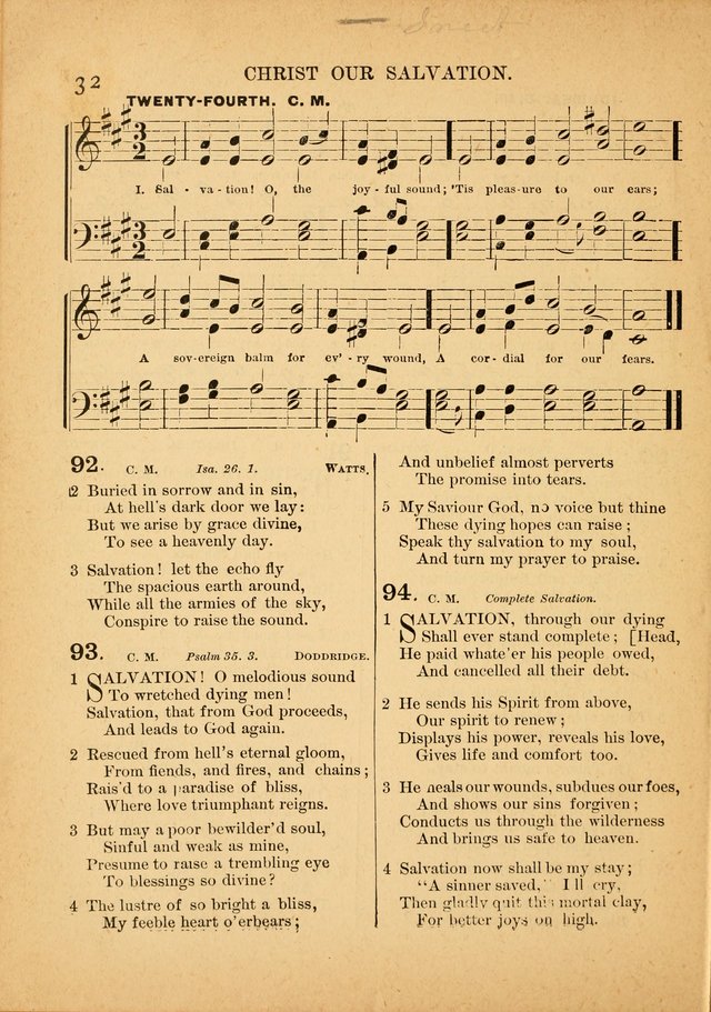 The Primitive Baptist Hymnal: a choice collection of hymns and tunes of early and late composition page 32