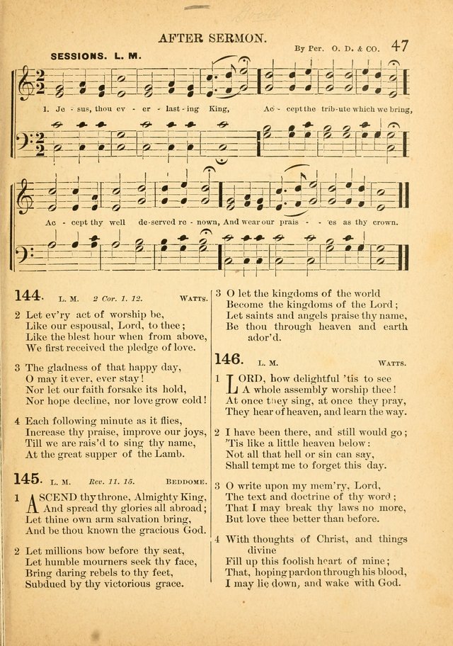 The Primitive Baptist Hymnal: a choice collection of hymns and tunes of early and late composition page 47