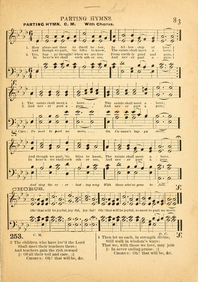 The Primitive Baptist Hymnal: a choice collection of hymns and tunes of early and late composition page 83