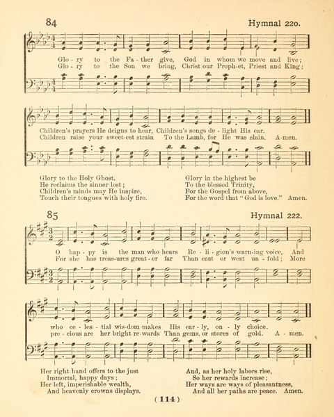 Prayer Book and Hymnal for the Sunday School page 114