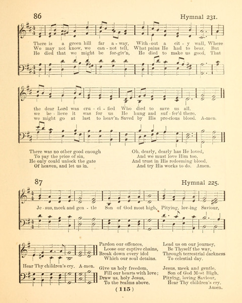 Prayer Book and Hymnal for the Sunday School page 115
