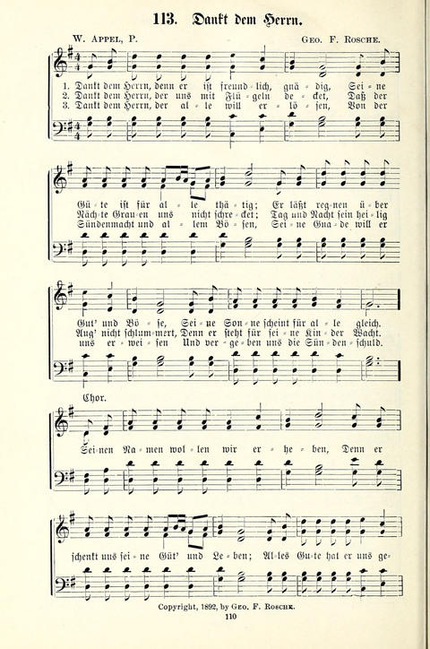 Perlen und Blüthen: Liederbuch zum Gebrauch in der Deutsch-Amerikanischen Sonntags-Schule page 108