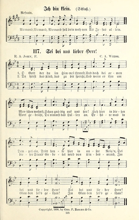 Perlen und Blüthen: Liederbuch zum Gebrauch in der Deutsch-Amerikanischen Sonntags-Schule page 113