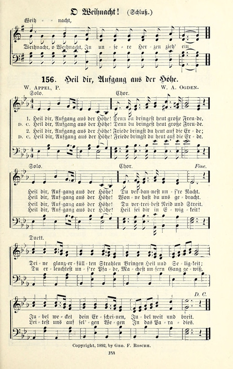 Perlen und Blüthen: Liederbuch zum Gebrauch in der Deutsch-Amerikanischen Sonntags-Schule page 151