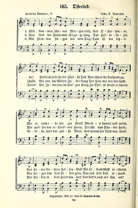 Perlen und Blüthen: Liederbuch zum Gebrauch in der Deutsch-Amerikanischen Sonntags-Schule page 158