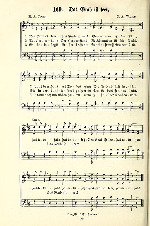 Perlen und Blüthen: Liederbuch zum Gebrauch in der Deutsch-Amerikanischen Sonntags-Schule page 162