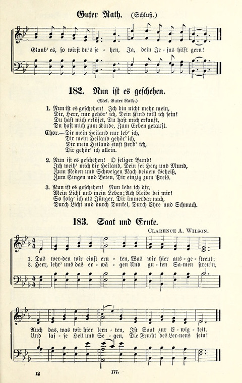 Perlen und Blüthen: Liederbuch zum Gebrauch in der Deutsch-Amerikanischen Sonntags-Schule page 175