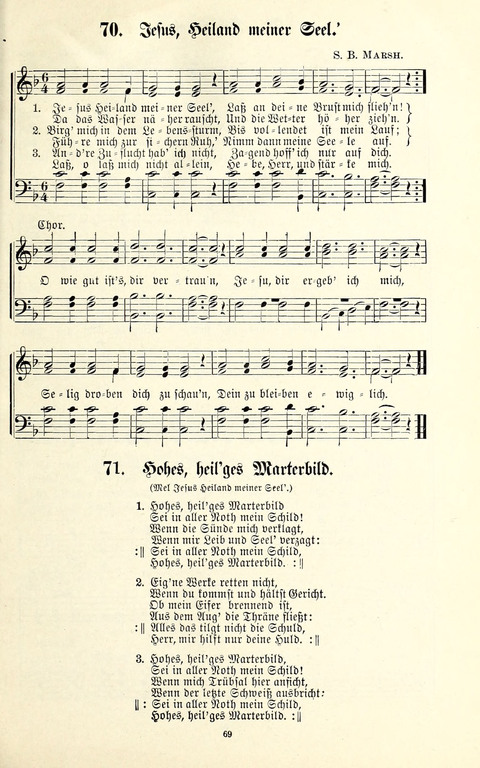 Perlen und Blüthen: Liederbuch zum Gebrauch in der Deutsch-Amerikanischen Sonntags-Schule page 67