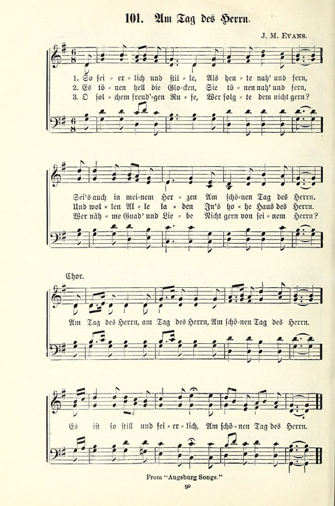 Perlen und Blüthen: Liederbuch zum Gebrauch in der Deutsch-Amerikanischen Sonntags-Schule page 96