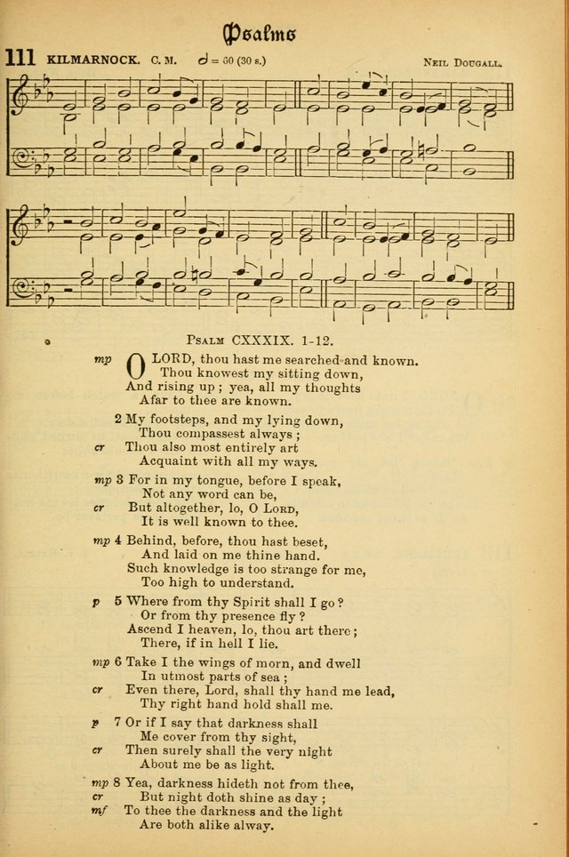 The Presbyterian Book of Praise: approved and commended by the General Assembly of the Presbyterian Church in Canada; With tunes; Part I. Selections from the Psalter. Part II. The Hymnal, rev, and en. page 105