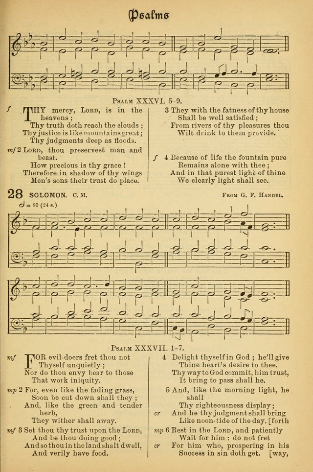 The Presbyterian Book of Praise: approved and commended by the General Assembly of the Presbyterian Church in Canada; With tunes; Part I. Selections from the Psalter. Part II. The Hymnal, rev, and en. page 27