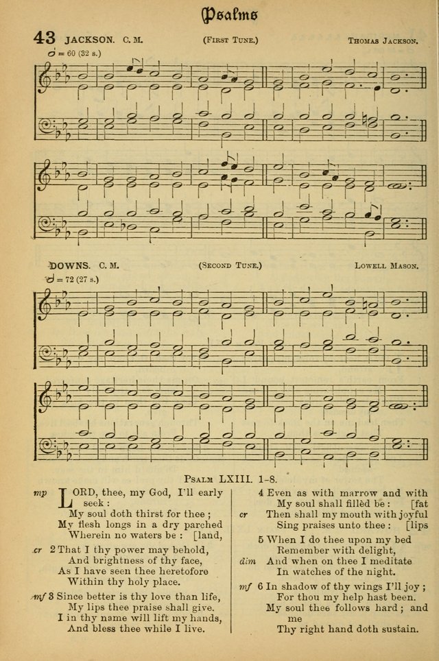 The Presbyterian Book of Praise: approved and commended by the General Assembly of the Presbyterian Church in Canada; With tunes; Part I. Selections from the Psalter. Part II. The Hymnal, rev, and en. page 42