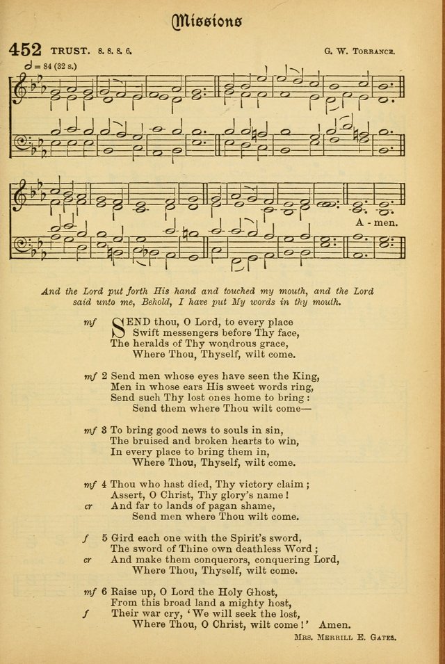 The Presbyterian Book of Praise: approved and commended by the General Assembly of the Presbyterian Church in Canada; With tunes; Part I. Selections from the Psalter. Part II. The Hymnal, rev, and en. page 617