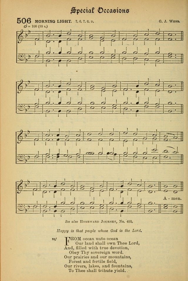The Presbyterian Book of Praise: approved and commended by the General Assembly of the Presbyterian Church in Canada; With tunes; Part I. Selections from the Psalter. Part II. The Hymnal, rev, and en. page 690